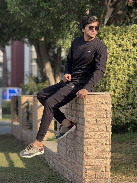 ZARA Imported Black Tracksuit Premium Quality