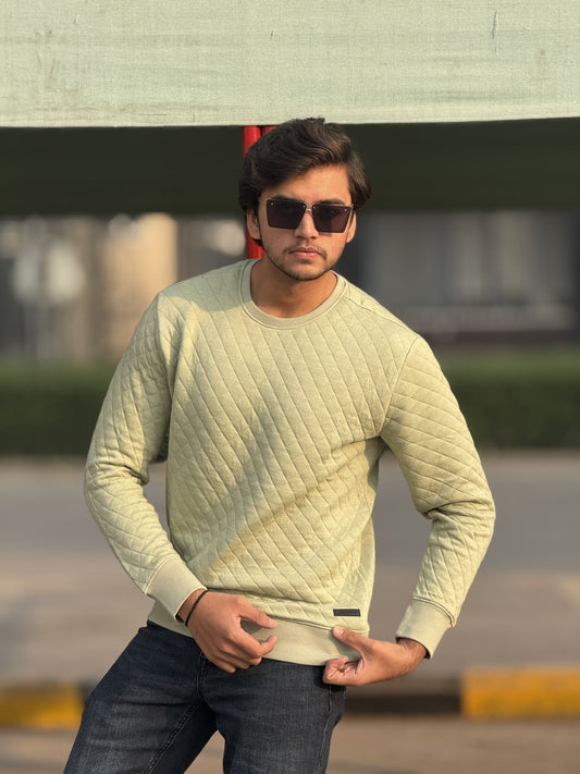 ZARA Light-Green Premium Quality Sweatshirt